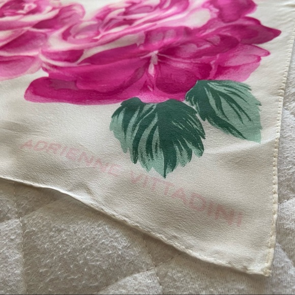 Adrienne Vittadini, Vintage Briar Rose Silk Scarf - Picture 3 of 5